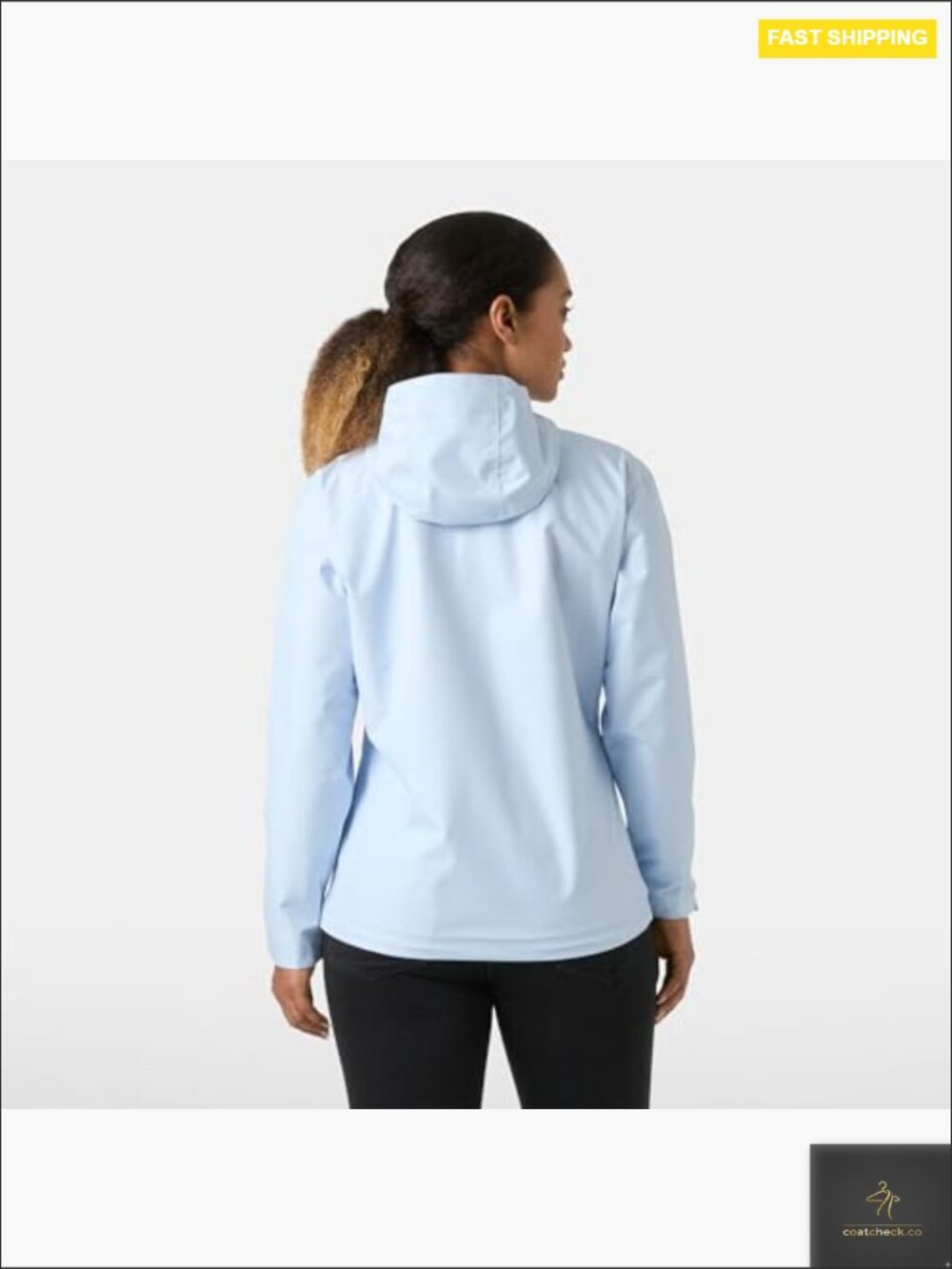 Waterproof Rain Jacket with Adjustable Cuffs Machine Washable Regular Fit - Picture 3 of 7